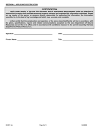 Form 50D (DNR Form 542-8006) Appliance Demanufacturer Permit Application - Iowa, Page 3