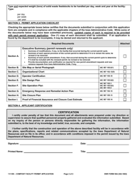 Form 50A (DNR Form 542-1602) Compost Facility Permit Application Form - Iowa, Page 2