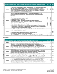 DNR Form 542-0364 Solid Waste Composting (Com) Inspection Form - Iowa, Page 3