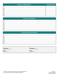DNR Form 542-0364 Solid Waste Composting (Com) Inspection Form - Iowa, Page 6