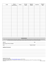 DNR Form 542-8016 Land Application Annual Report - Iowa, Page 2
