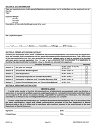 Form 50P (DNR Form 542-8127) Multi-Use Landfarming Permit Application - Iowa, Page 2