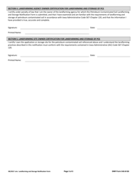 DNR Form 542-8128 Petroleum Contaminated Soil Landfarming and Storage Notification Form - Iowa, Page 3