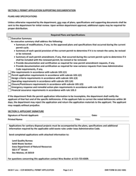 Form 50 (DNR Form 542-1600) Coal Combustion Residue Monofill Permit Application - Iowa, Page 2