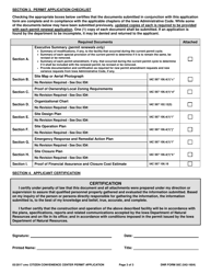 DNR Form 542-1604 (50C) Citizen Convenience Center Permit Application - Iowa, Page 3
