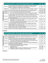 DNR Form 542-0360 Transfer Station (Xfr) Permit Inspection Form - Iowa, Page 2