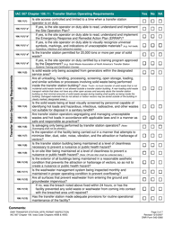 DNR Form 542-0360 Transfer Station (Xfr) Permit Inspection Form - Iowa, Page 3