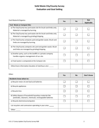 Solid Waste City/County Survey Evaluation and Goal Setting - Iowa, Page 2