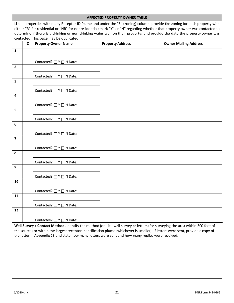 DNR Form 542-0166 Tier 2 Report Cheklist - Iowa, Page 6