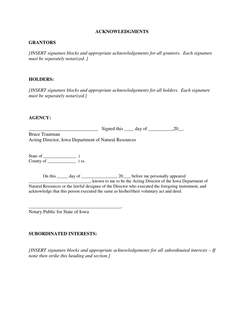 Iowa Contaminated Site Environmental Covenant - Iowa, Page 6