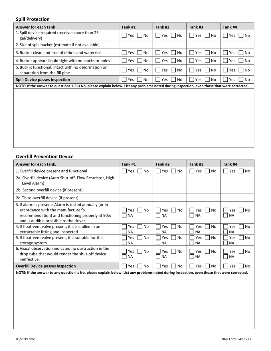 DNR Form 542-1271 Compliance Inspection Field Notes - Iowa, Page 11