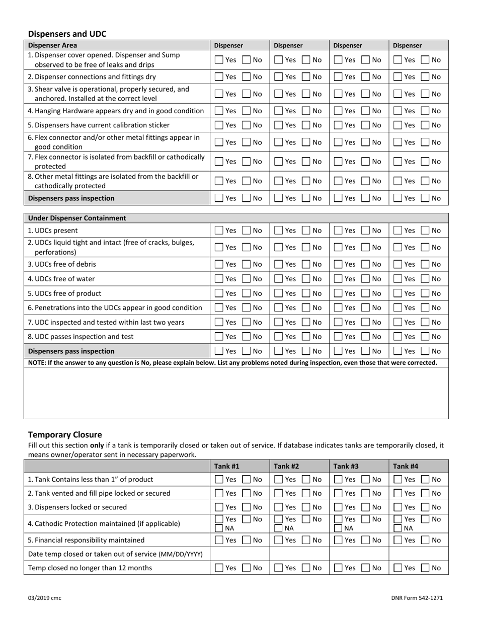 DNR Form 542-1271 Compliance Inspection Field Notes - Iowa, Page 14