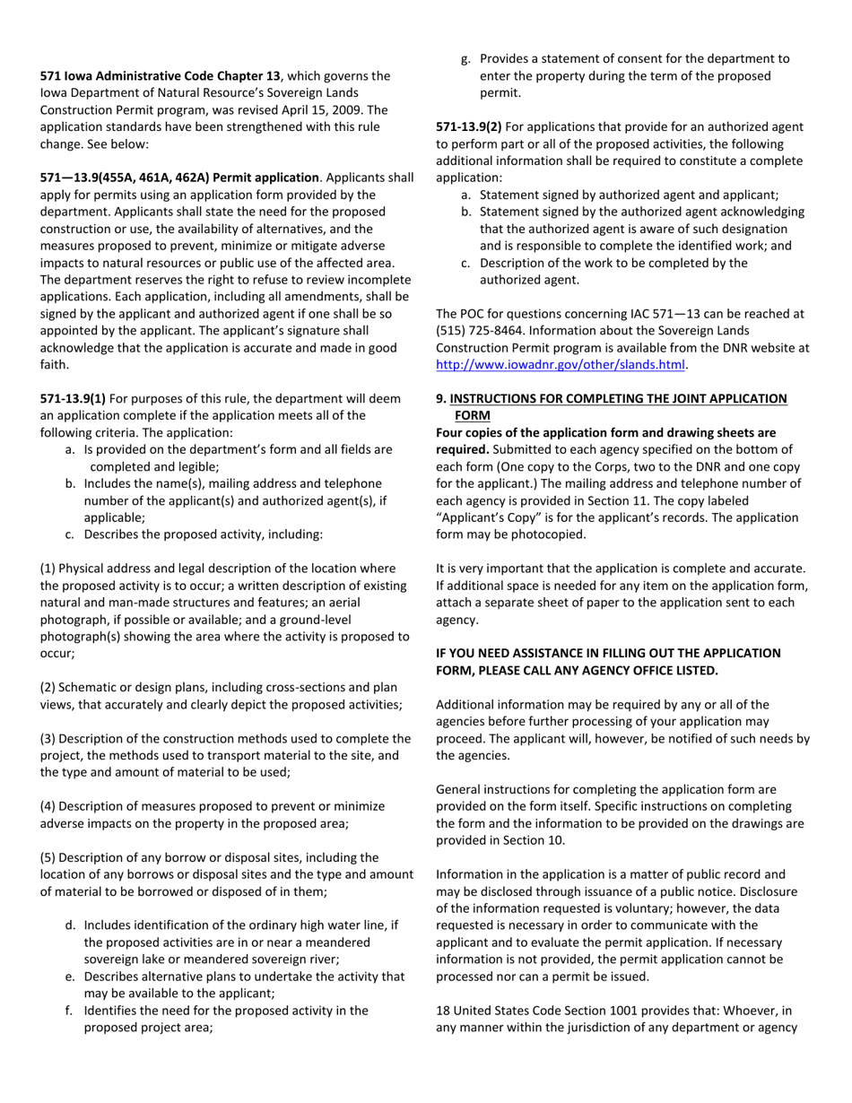 Instructions for Form 36 Joint Application Form - Iowa, Page 3