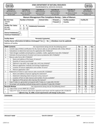 DNR Form 542-8120 Manure Management Plan Compliance Review - Sales of Manure - Iowa
