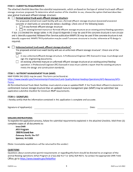 DNR Form 542-0982 Construction Permit Application Form Animal Truck Wash Facility - Iowa, Page 3