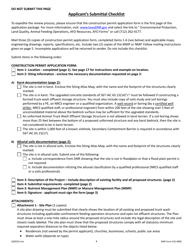 DNR Form 542-0982 Construction Permit Application Form Animal Truck Wash Facility - Iowa, Page 4