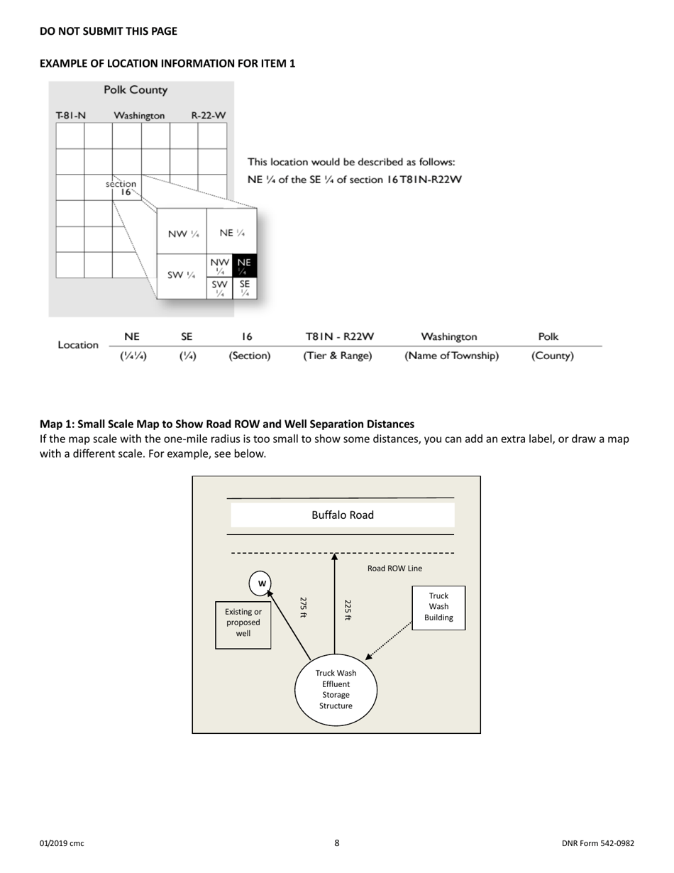 DNR Form 542-0982 Construction Permit Application Form Animal Truck Wash Facility - Iowa, Page 8