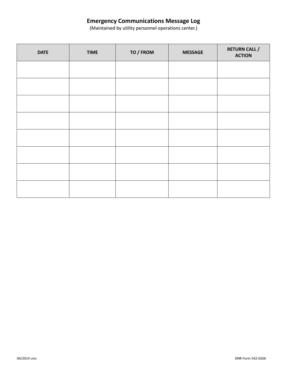 DNR Form 542-0266 Incoming Threat Identification Checklist - Iowa, Page 2