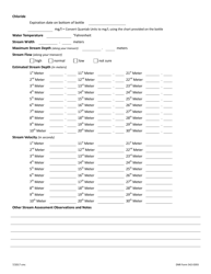 DNR Form 542-0393 Chemical / Physical Assessment - Iowa, Page 2