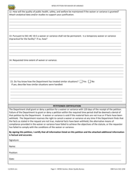 DNR Form 542-1258 Npdes and Operation Permits/Petition for Waiver or Variance - Iowa, Page 4