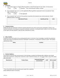 Form 4 (DNR Form 542-1379) Npdes Permit Application Form for Industrial Facilities - New Facilities That Discharge Process Wastewater - Iowa, Page 2