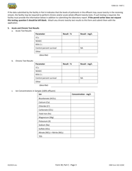 Form 30 (DNR Form 542-3220C) Part C Npdes Permit Application - Toxicity Testing Data - Iowa, Page 3