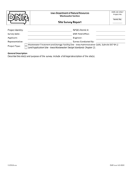 DNR Form 542-0820 Land Application Site Survey Report - Iowa, Page 2