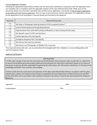 DNR Form 542-0735 Regional Collection Center License Application - Iowa, Page 2