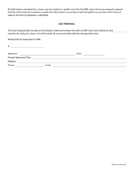 DNR Form 542-0678 Informal Competitive Solicitation for Leasing - Iowa, Page 2