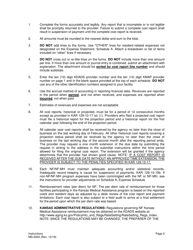 Instructions for Form MS-2004 Nursing Facility Financial and Statistical Report - Kansas, Page 2