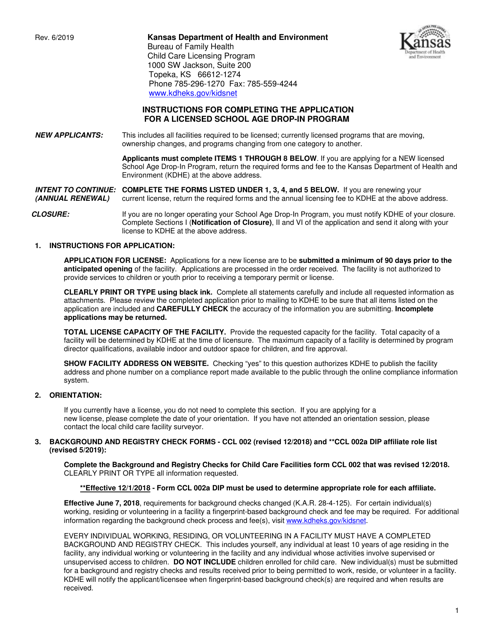 Form CCL.801  Printable Pdf