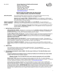Instructions for Form CCL.801 Application for a School Age Drop-In Program - Kansas