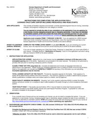 Instructions for Form CCL.201 Application for a Licensed Day Care Home or Licensed Group Day Care Home - Kansas