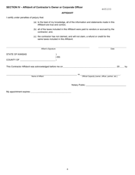 Form ST-21PEC Sales and Use Tax Refund Application for Use by Pec Entities - Kansas, Page 6