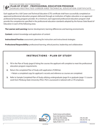 Form 6A Application for Kansas Restricted Career and Technical Education Certificate - Kansas, Page 9