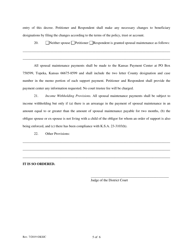 Decree of Divorce (Without Children) - Kansas, Page 5