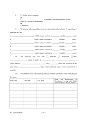 Answer to Petition for Divorce (With Children) - Kansas, Page 2