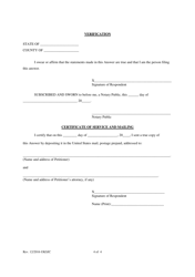 Answer to Petition for Divorce (With Children) - Kansas, Page 4