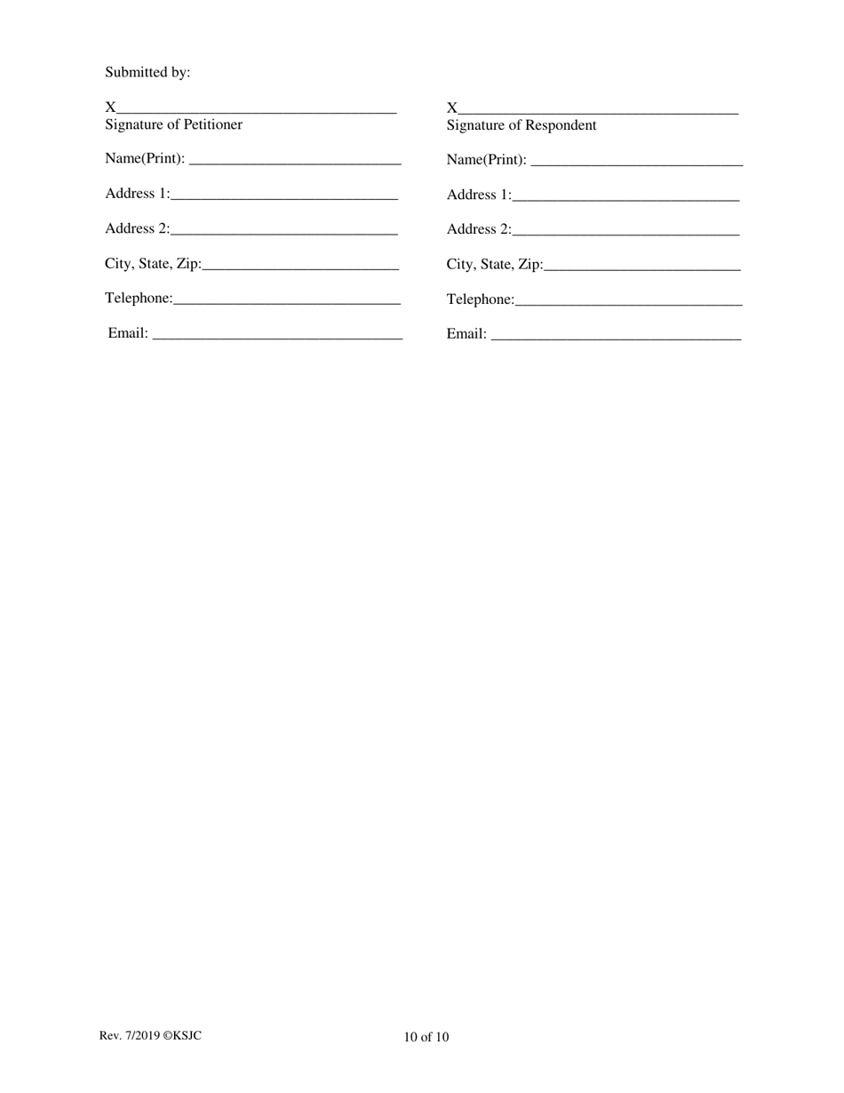 Decree of Divorce (With Children) - Kansas, Page 10