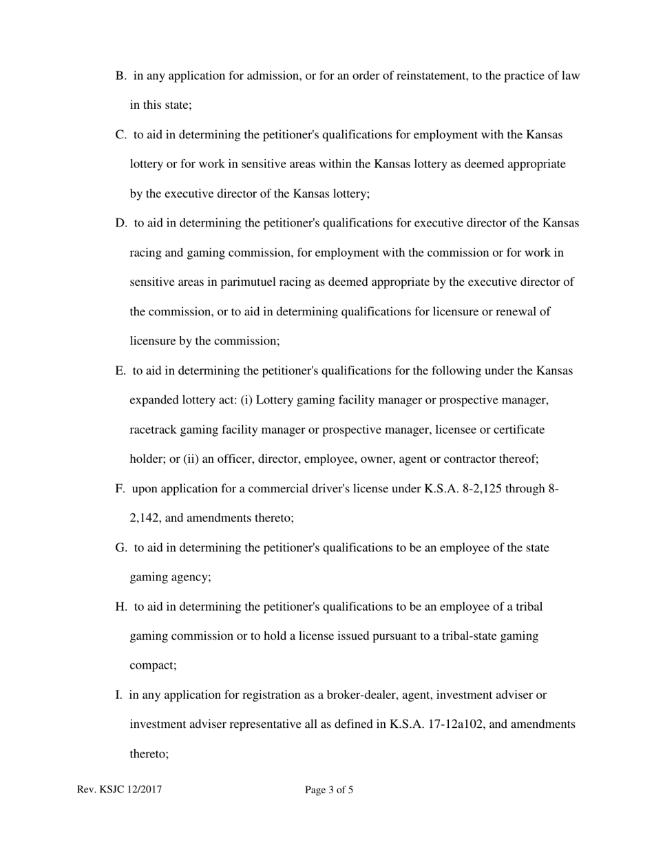 Order for Expungement - Kansas, Page 3