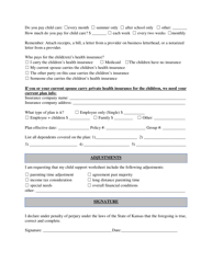 Short-Form Domestic Relations Affidavit - Kansas, Page 5