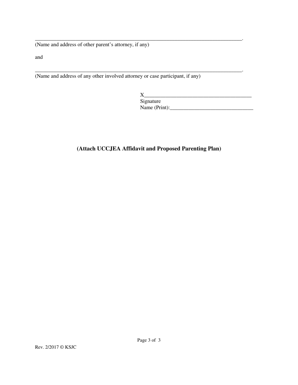 Kansas Motion to Modify Parenting Time Fill Out, Sign Online and Download PDF Templateroller