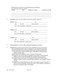 Petition for Protection From Abuse Order - Kansas, Page 3