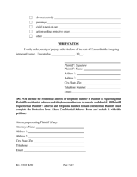 Petition for Protection From Abuse Order - Kansas, Page 7