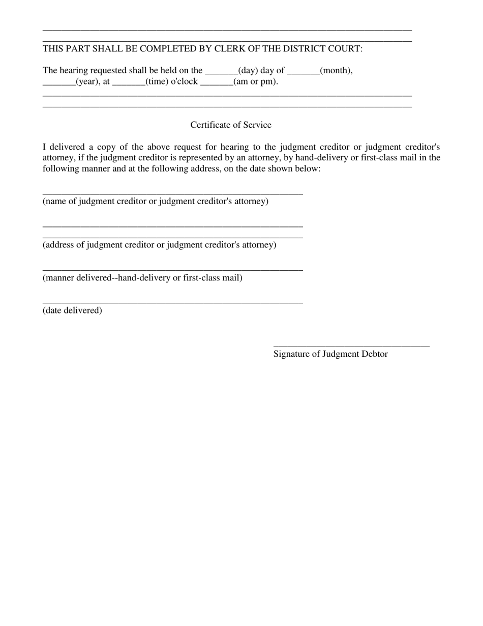 Notice of Judgment Debtor (Nonearnings Garnishment) - Kansas, Page 3