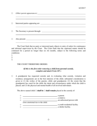 Form 133 Order for Continuance and Informal Supervision - Kansas, Page 2