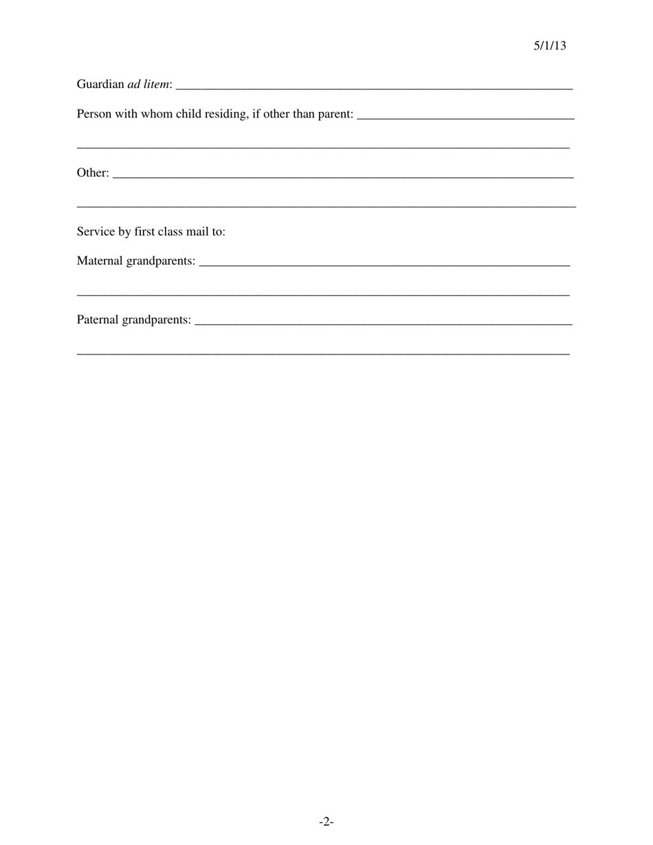 Form 122 Summons - Kansas, Page 2