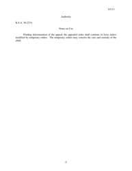 Form 201 Temporary Orders Pending Appeal - Kansas, Page 2