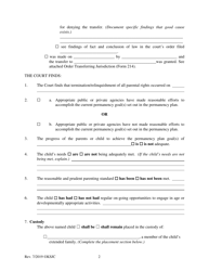 Form 221.2 Indian Child Welfare Act Permanency Hearing Order Based on the Crb Recommendations Hearing Post-termination - Kansas, Page 2