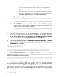 Form 221.2 Indian Child Welfare Act Permanency Hearing Order Based on the Crb Recommendations Hearing Post-termination - Kansas, Page 5